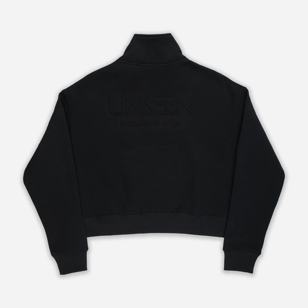 Unseen 1/4 Zip Crop Sweatshirt