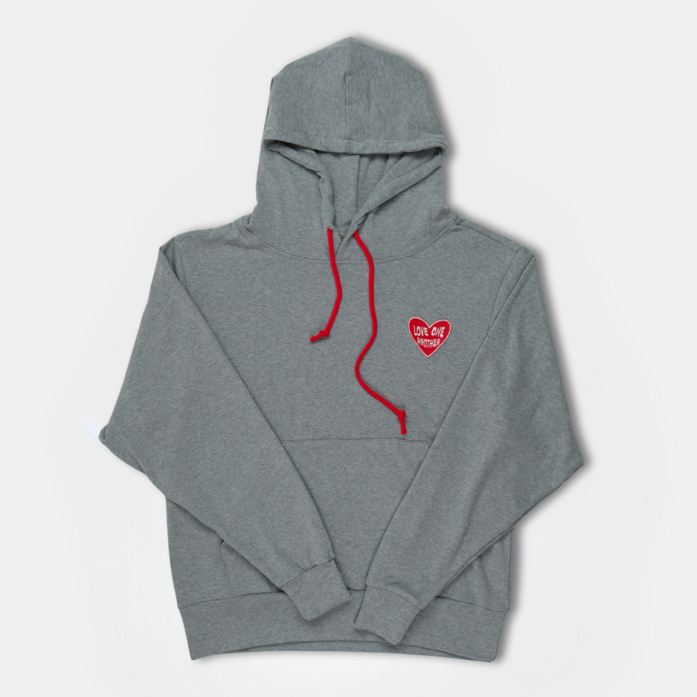 Love One Another Grey Hoodie