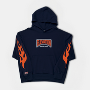 Navy Flame Hoodie