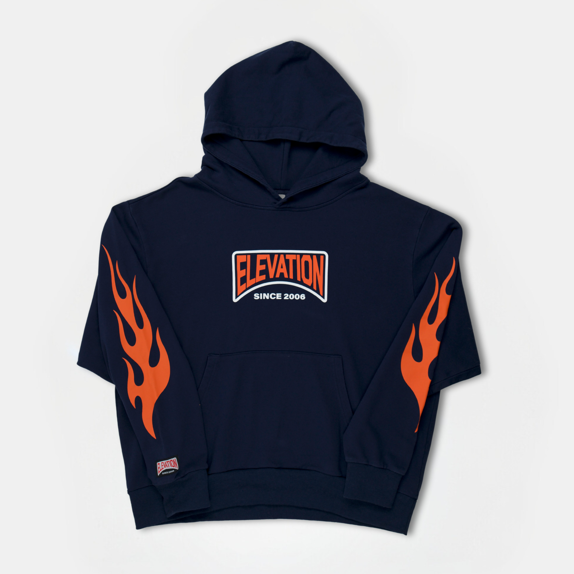 Navy Flame Hoodie