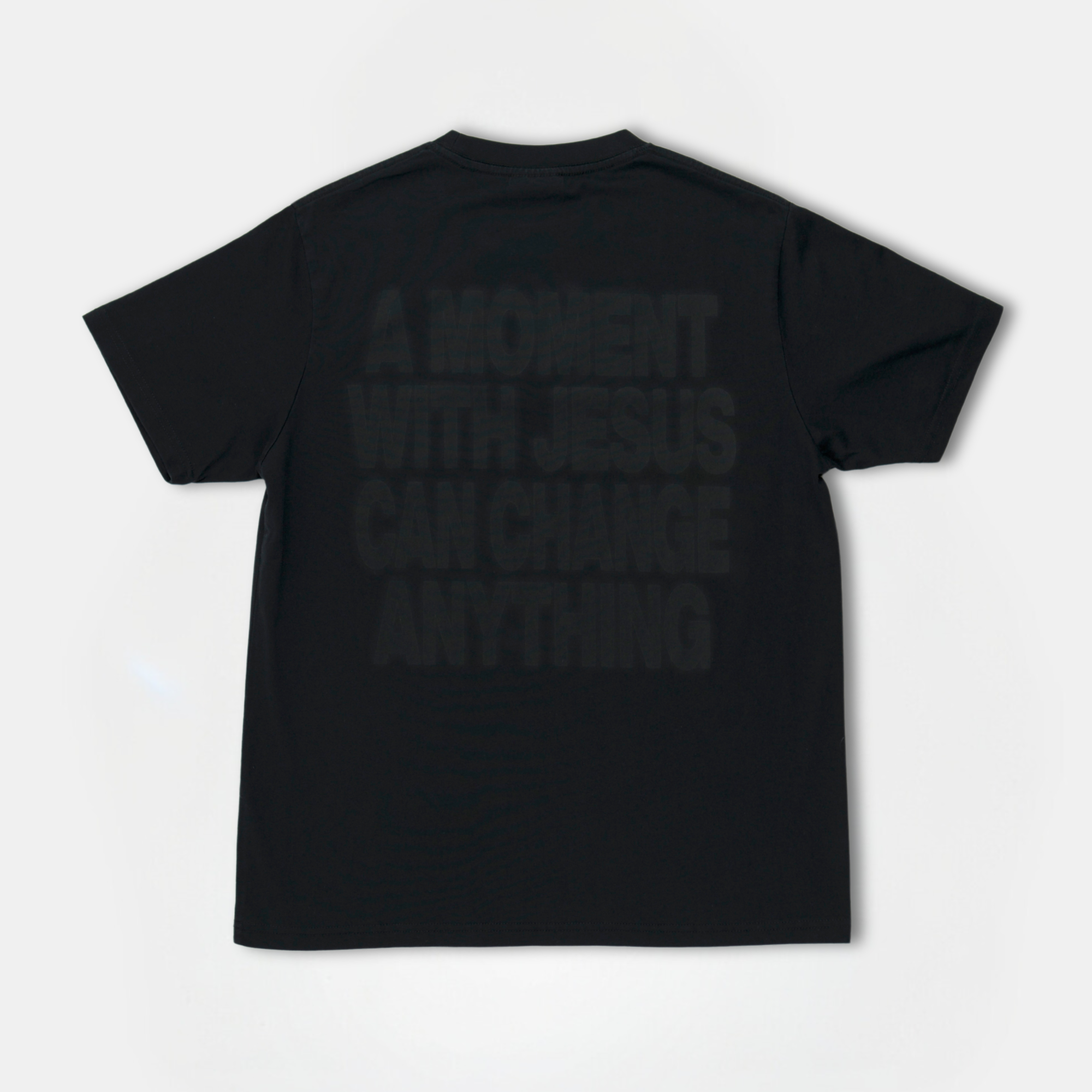 A MOMENT WITH JESUS Black T-Shirt - YTHX25