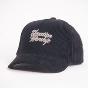 EW Corduroy Trucker Hat - Black