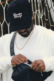 EW Corduroy Trucker Hat - Black
