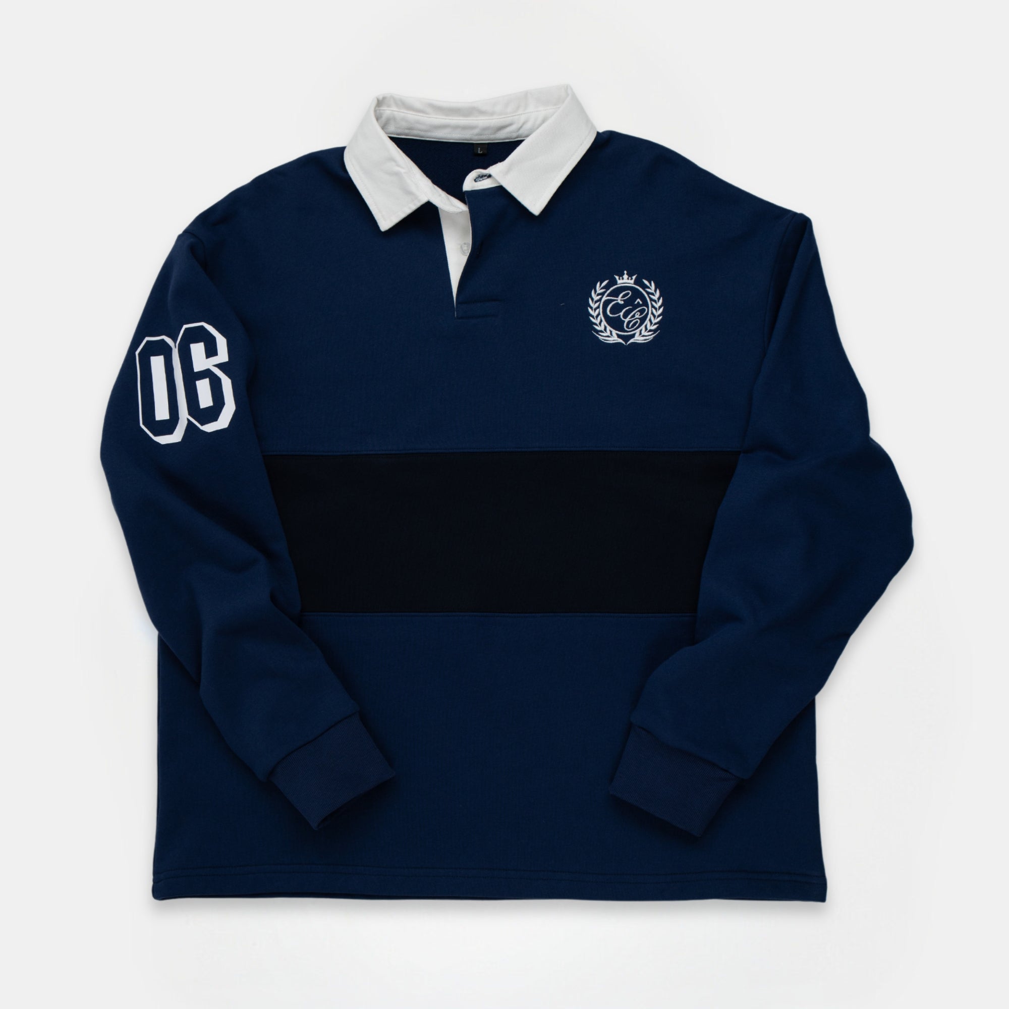 Navy EC Rugby Shirt – Elevation Church Resources - Main Image