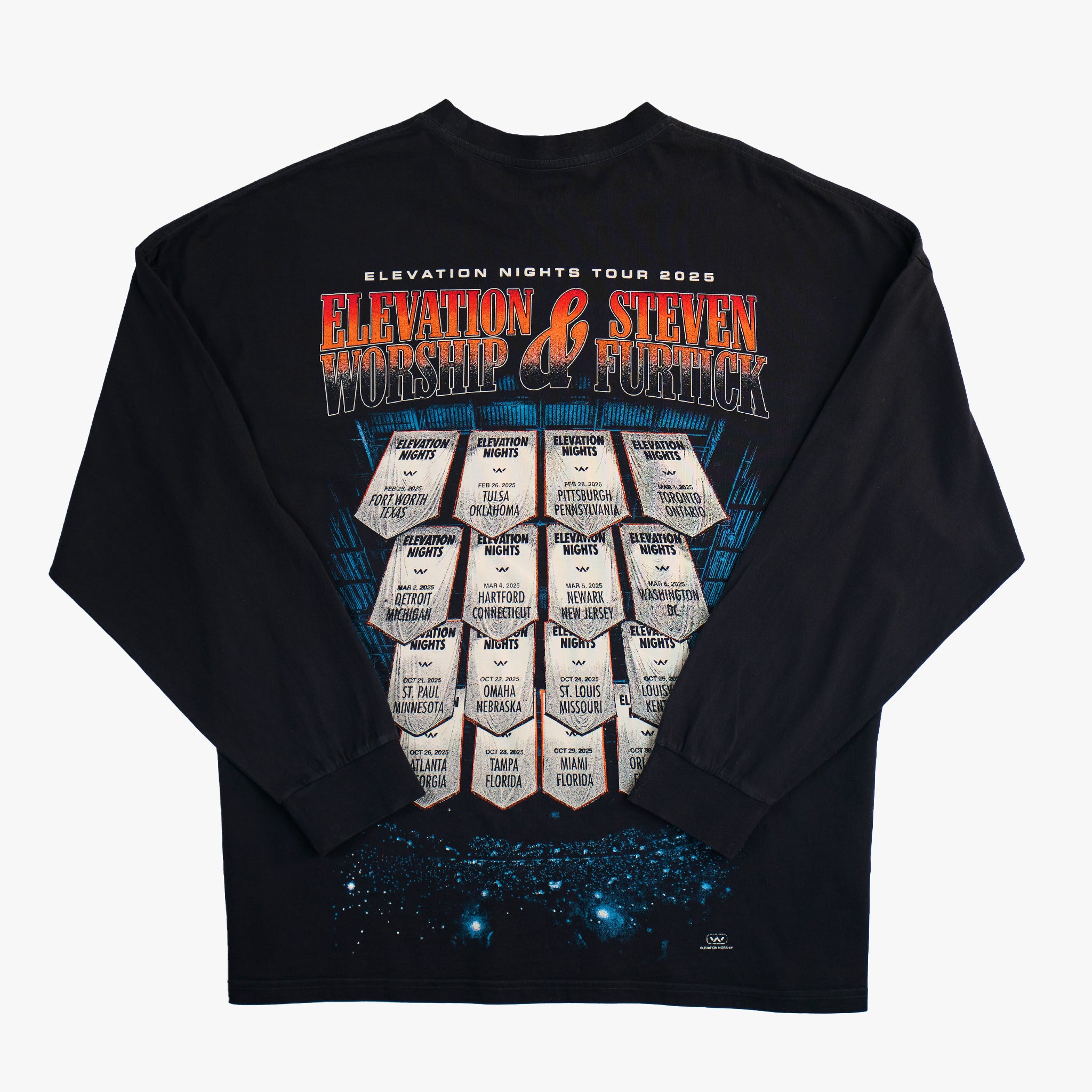 Elevation Nights Tour Long Sleeve 2025 Elevation Church Resources Elevation Nights Tour 2025 Lineup