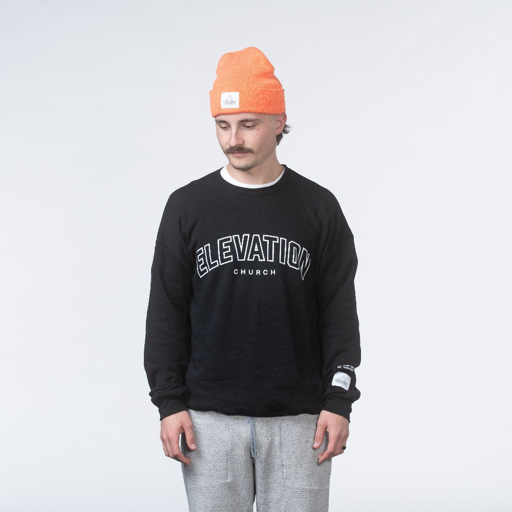 Elevation Black Crewneck
