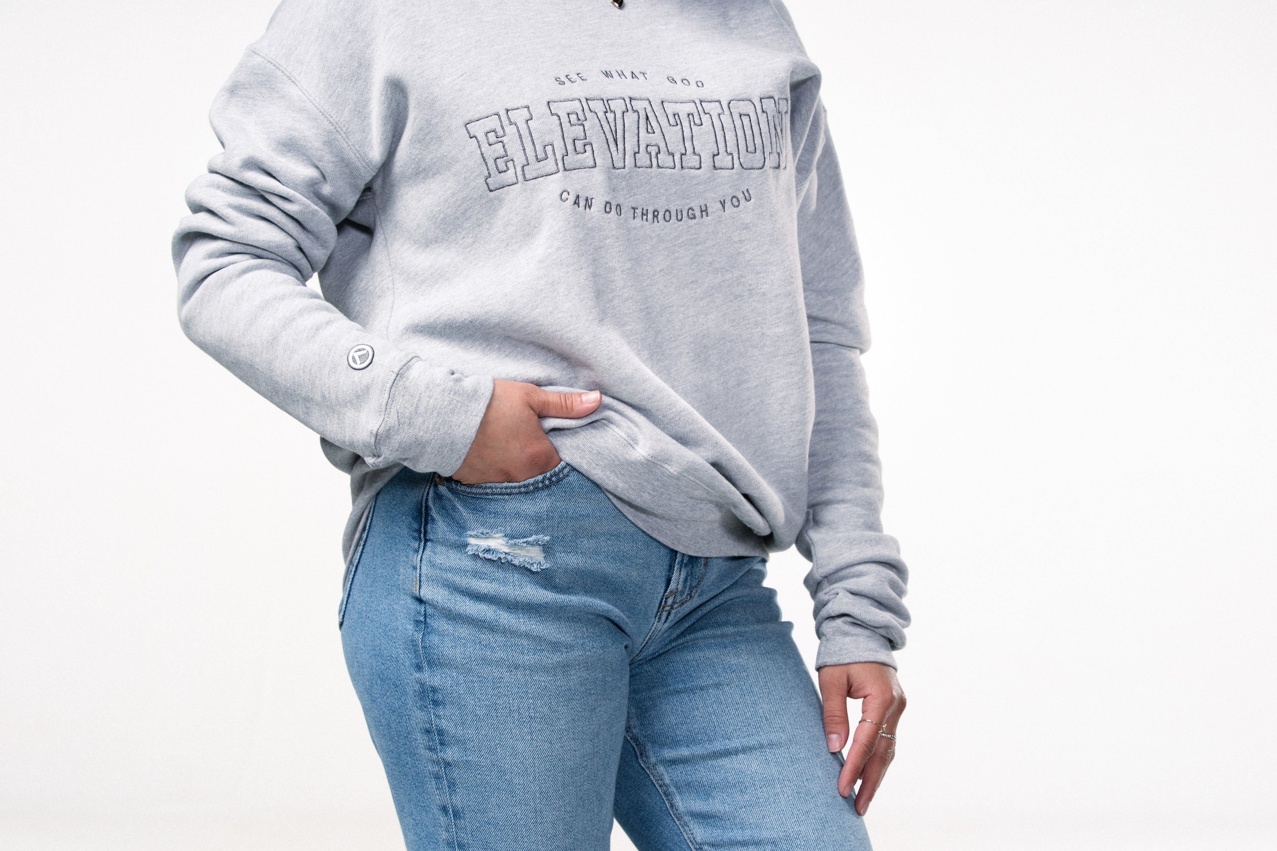 Elevation Crewneck Sweatshirt - Heather Grey