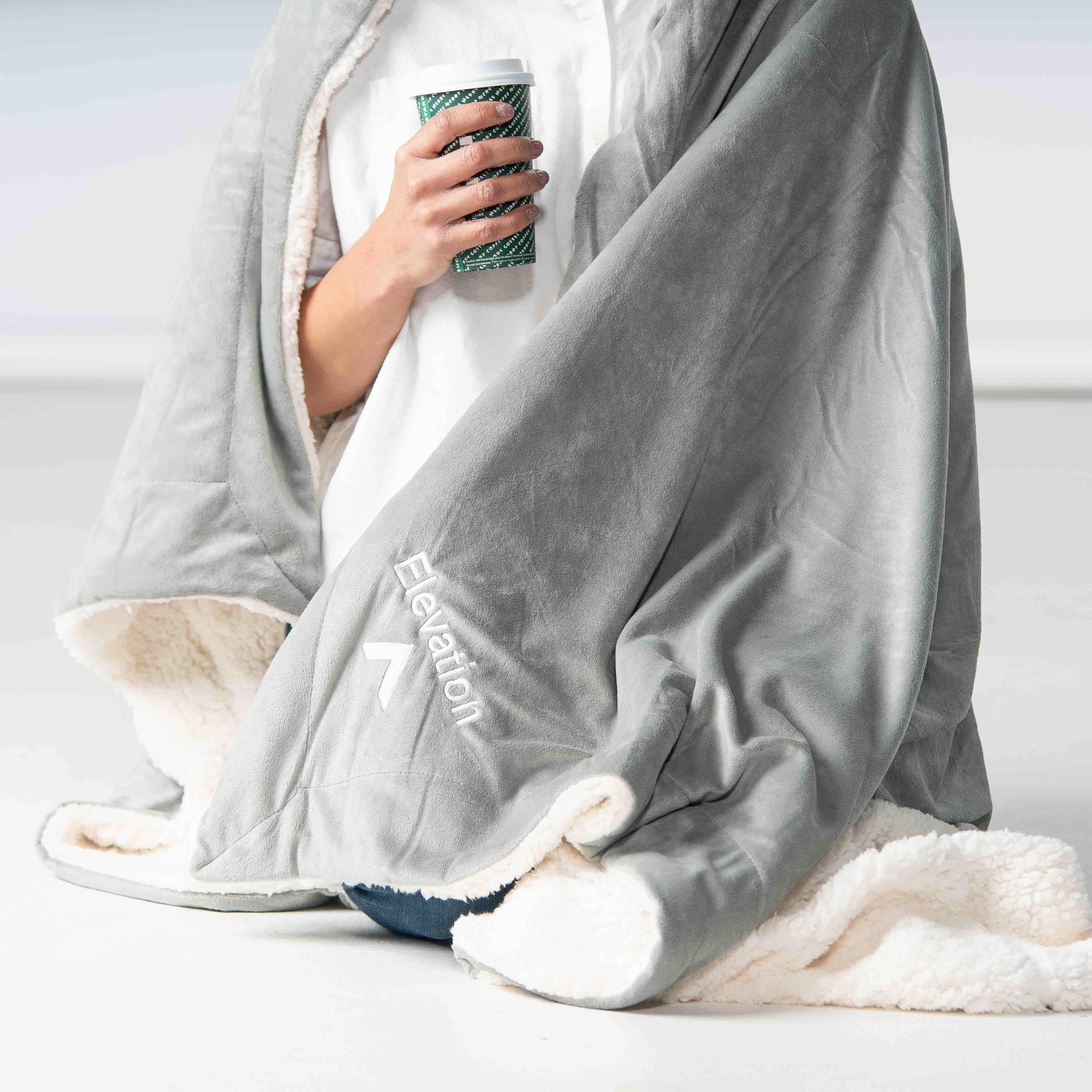 Oversized Mink Sherpa Blanket