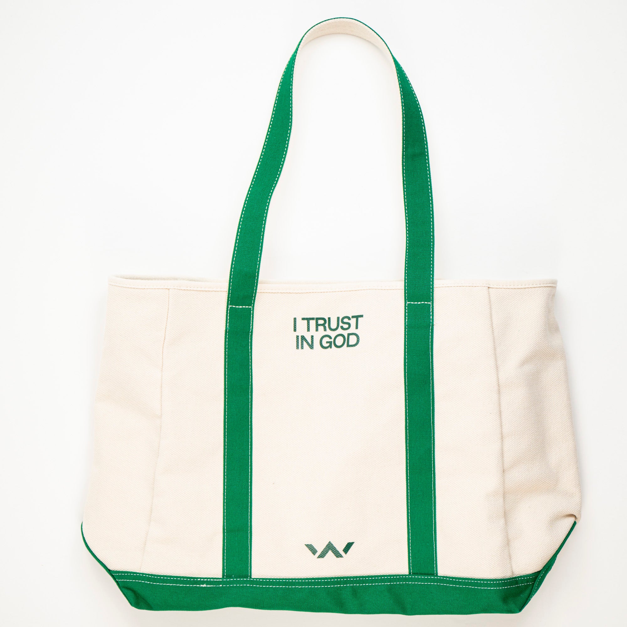 I Trust In God Zip-Top Canvas Tote