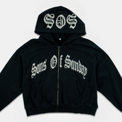 Sons Of Sunday Cropped Zip Hoodie