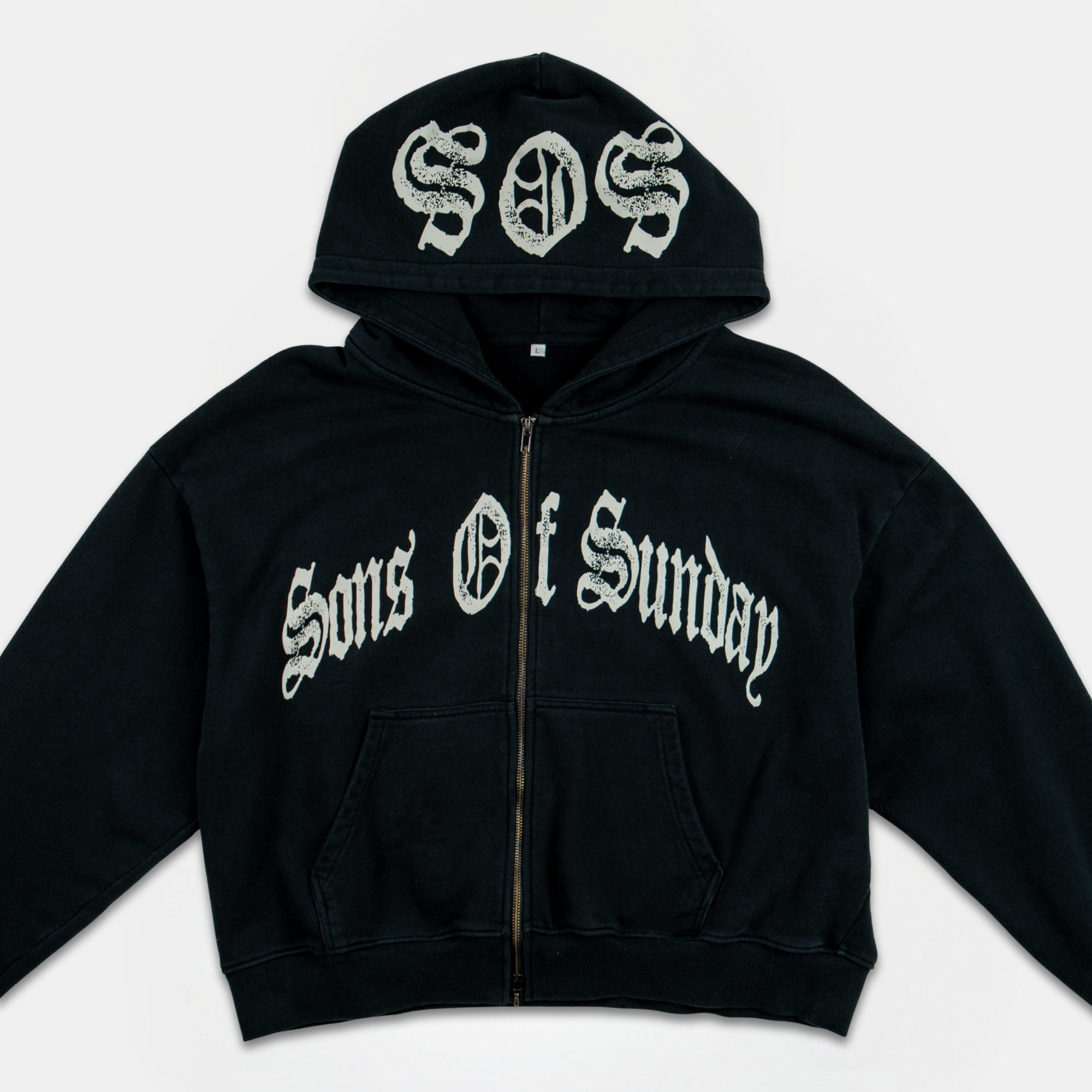 Sons Of Sunday Cropped Zip Hoodie