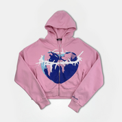 Pink Zip-Up Hoodie (YTHX26)