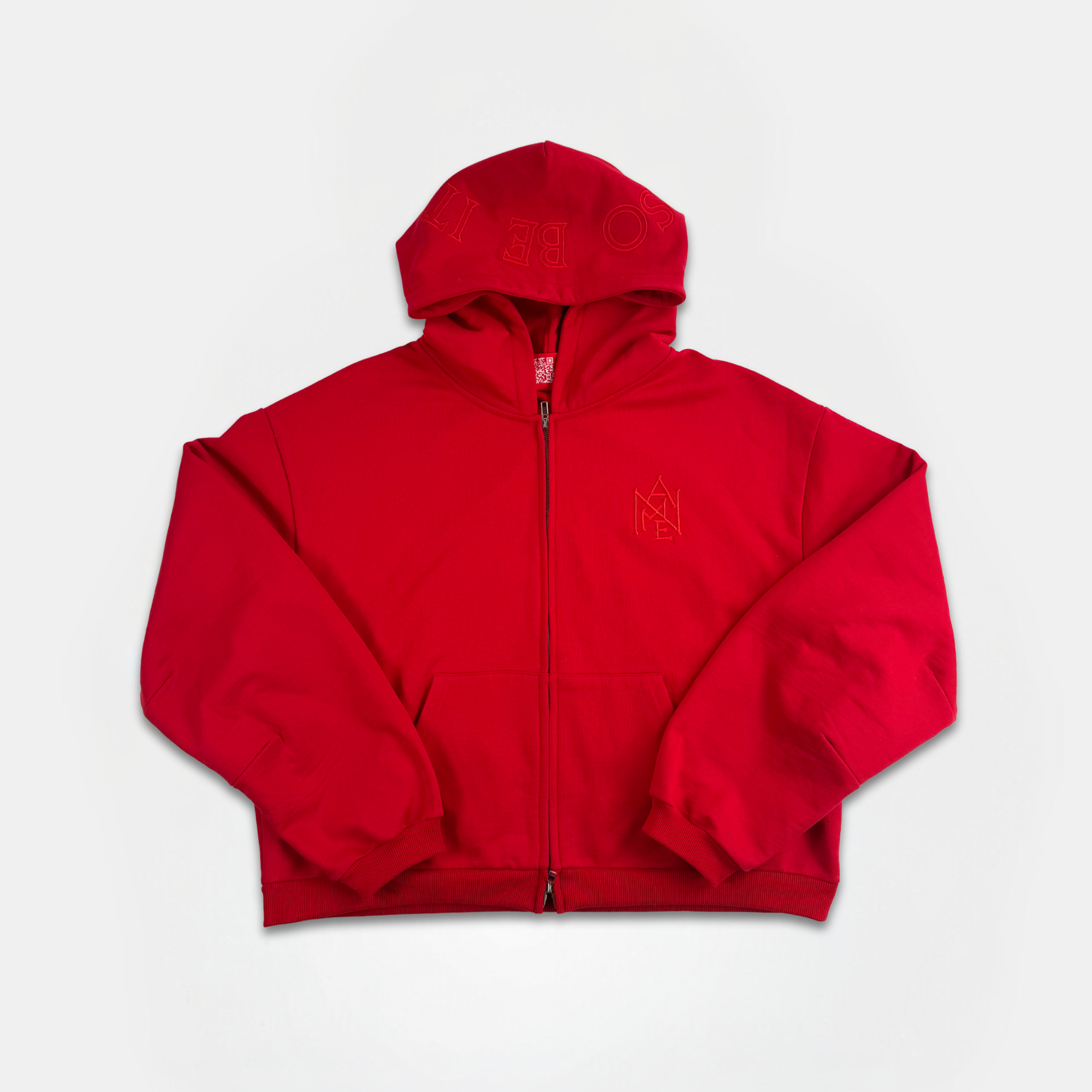 SO BE IT Crest Zip-Up Hoodie
