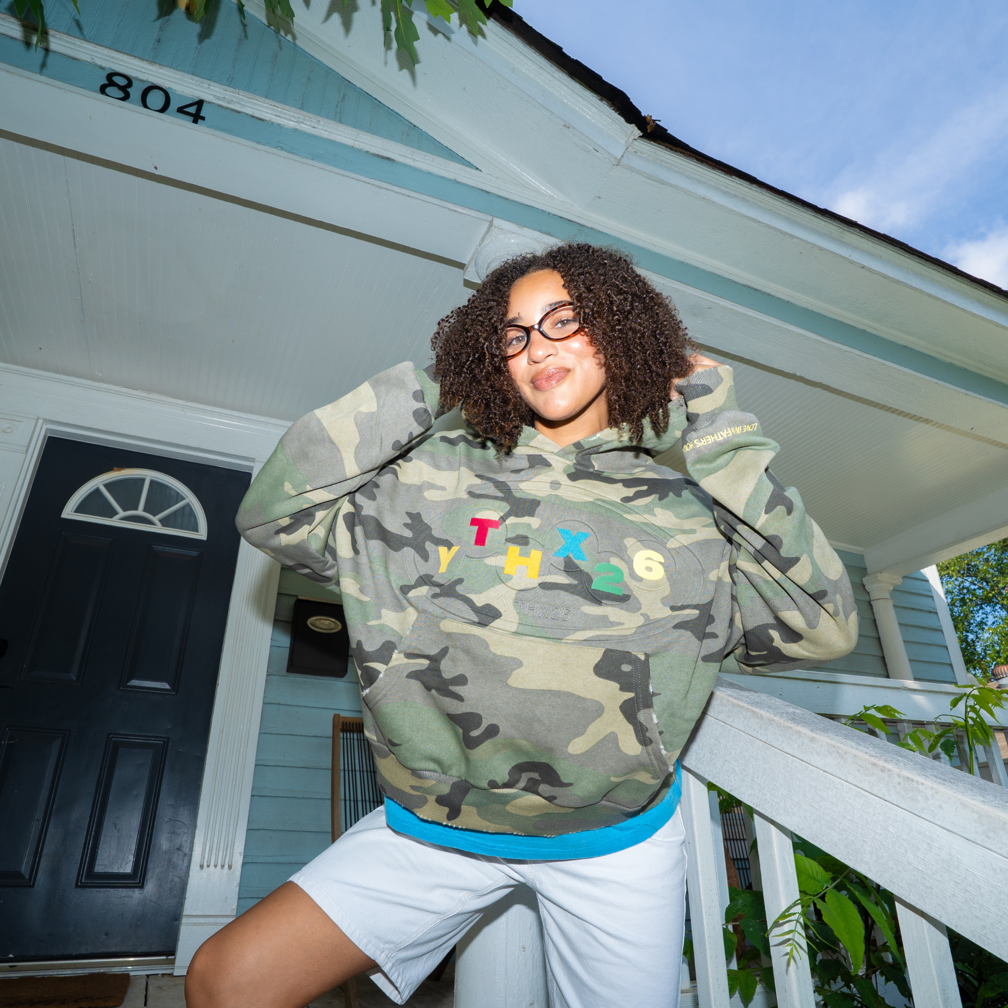 YTHX26 Camo Hoodie