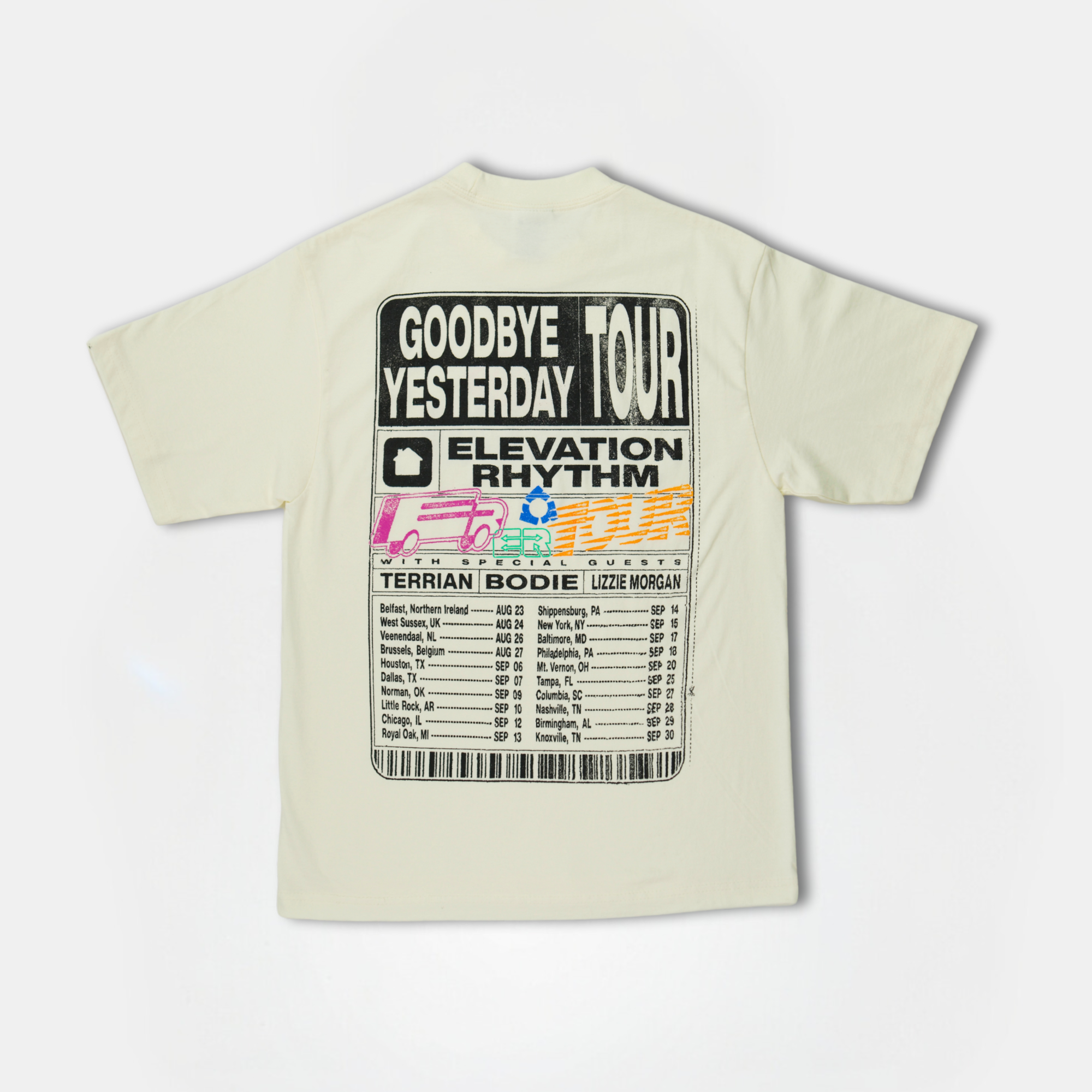 2025 Goodbye Yesterday Tour T-Shirt – Elevation Church Resources