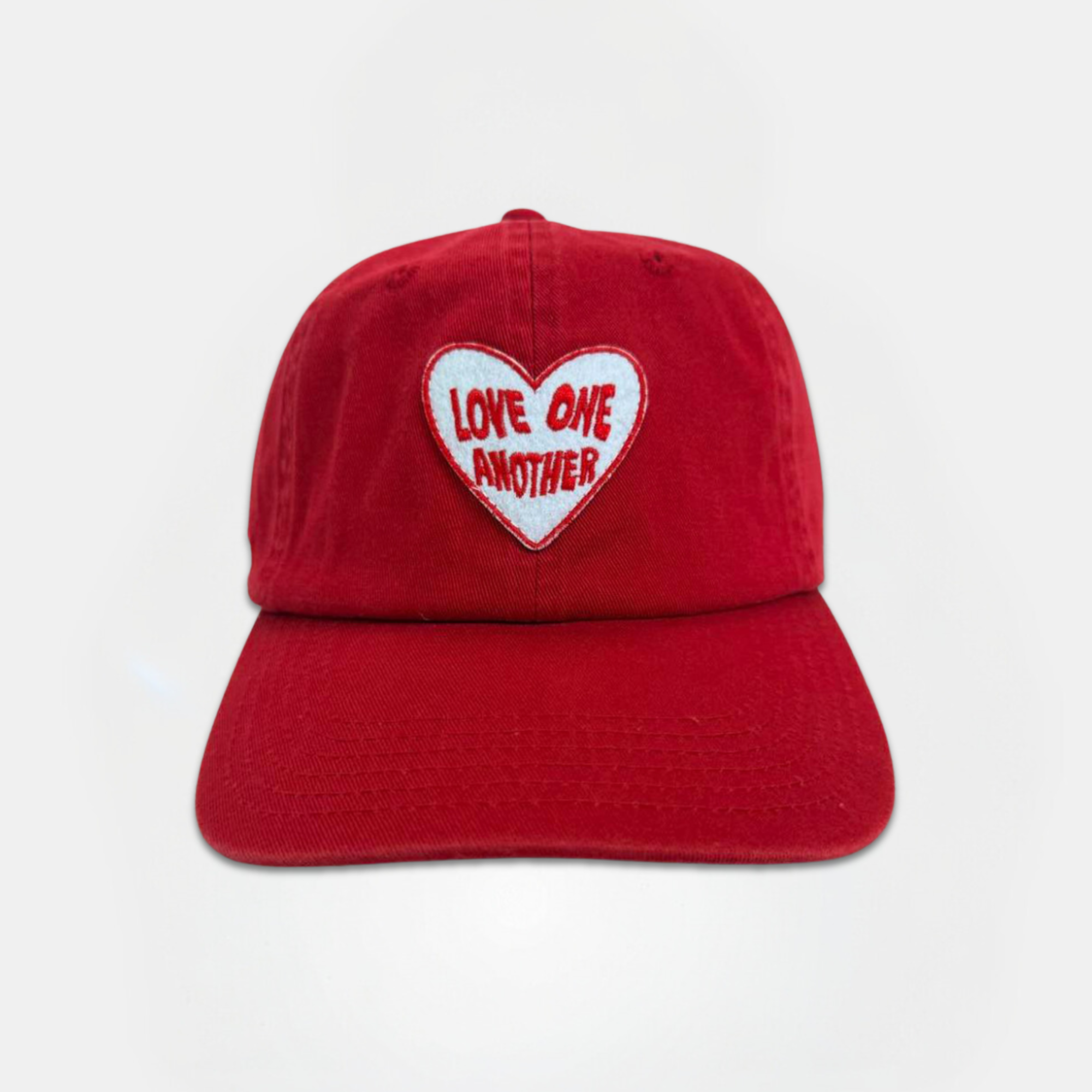 Love One Another Red Baseball Cap