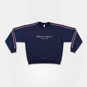 Navy Striped Elevation Crewneck
