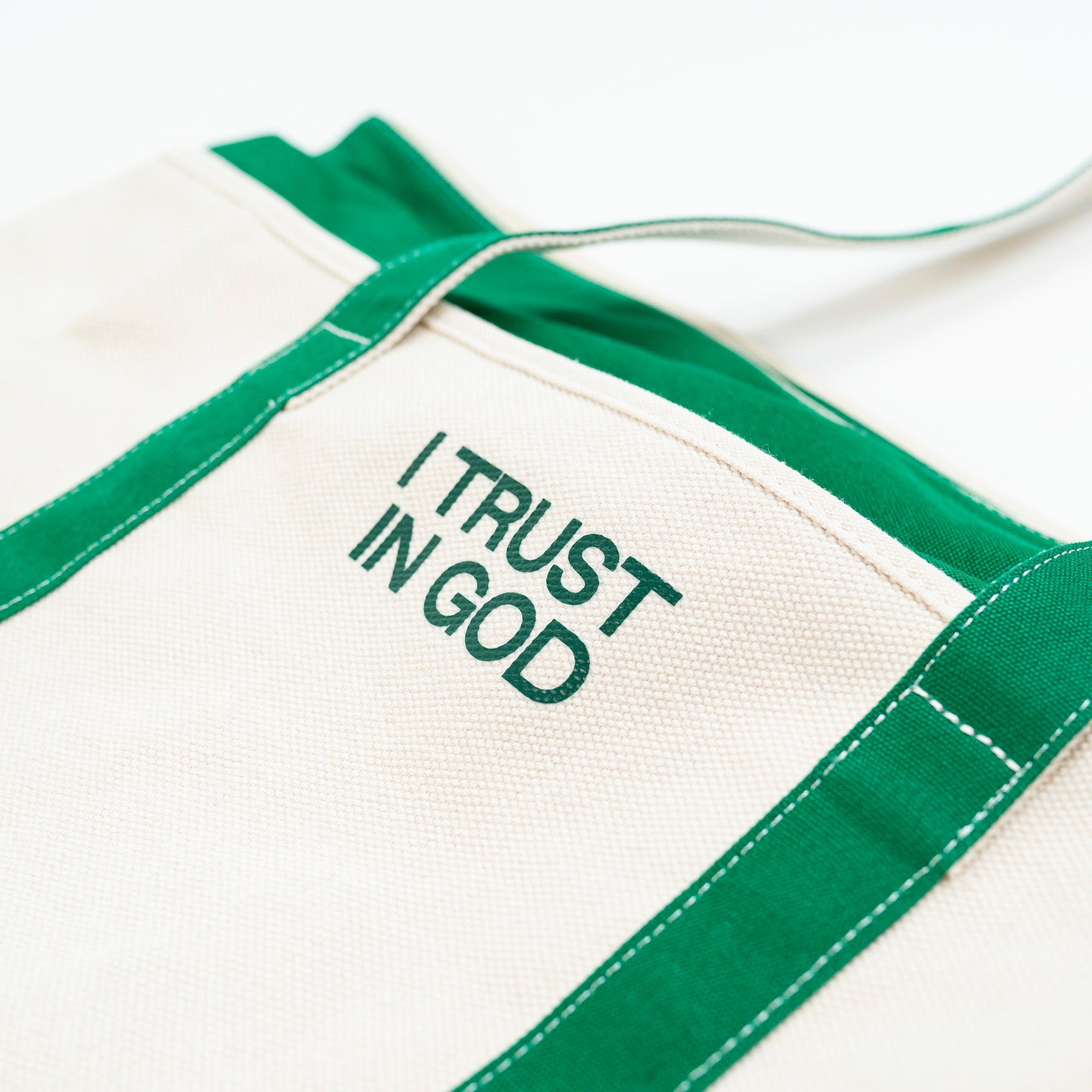 I Trust In God Zip-Top Canvas Tote