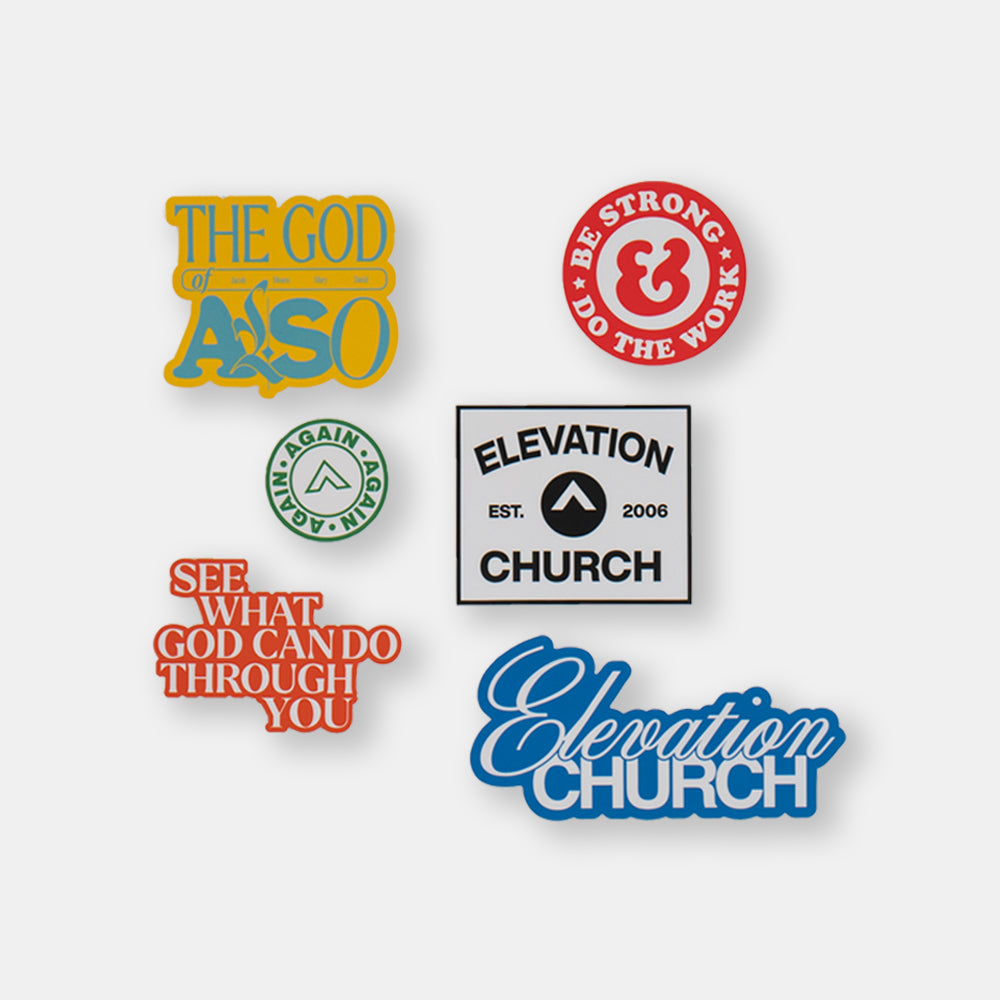 Church Sticker Sample Elevation Church Sticker Pack – Elevation Church Resources