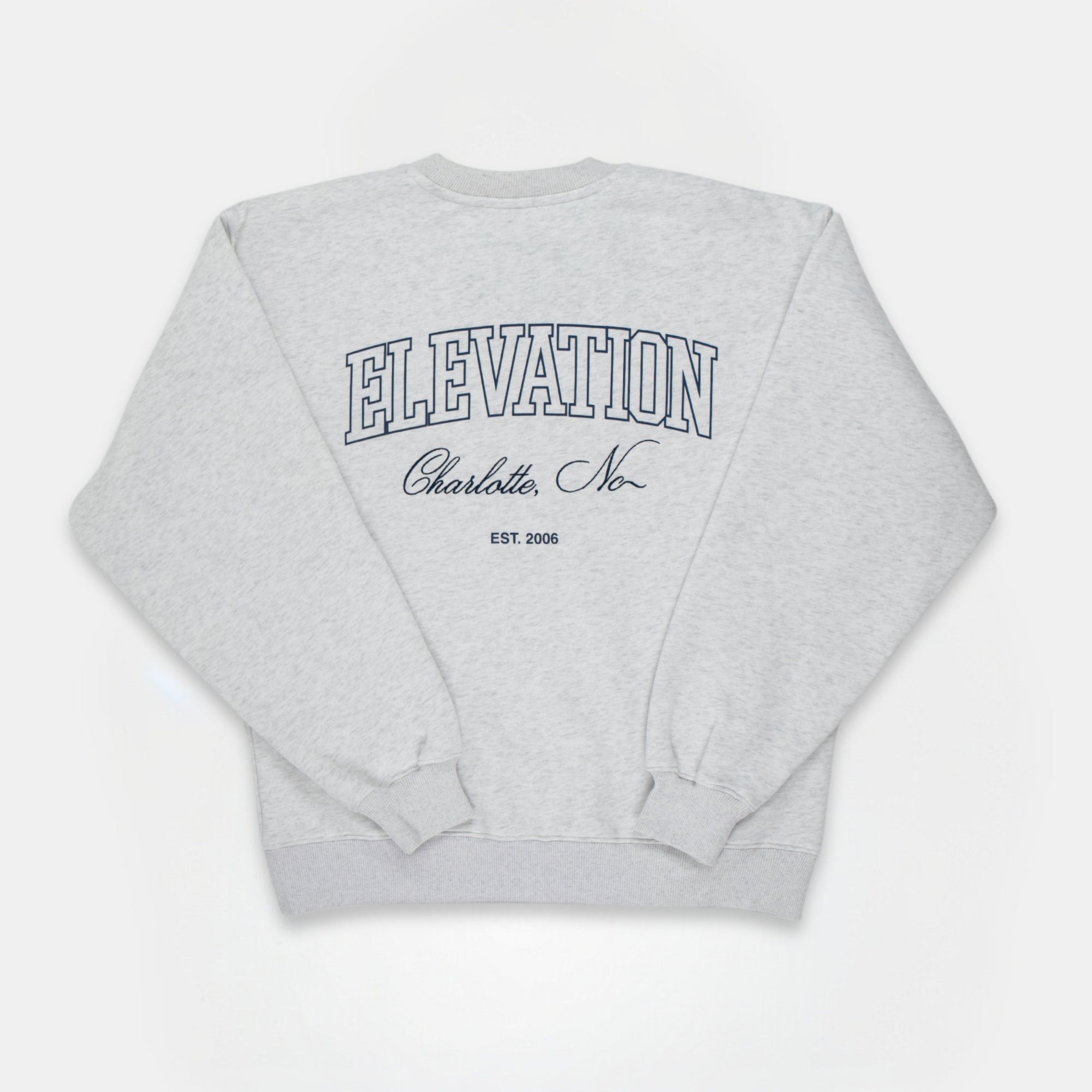 Grey EC Crest Crewneck