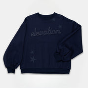 Navy Elevation Star Crewneck