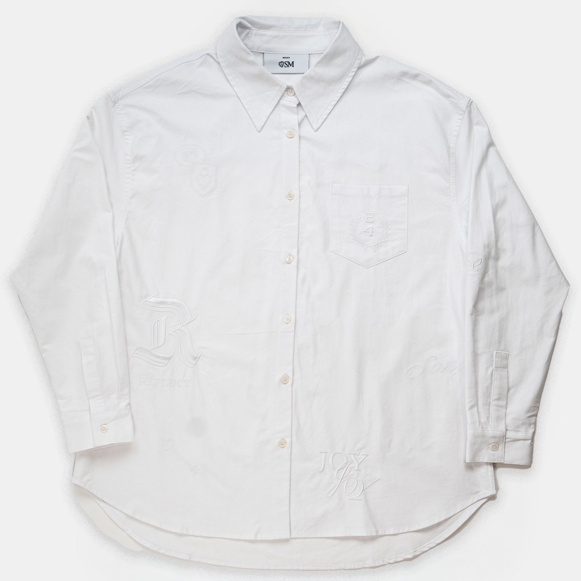 Oversized Embroidered Oxford