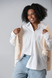 Oversized Embroidered Oxford