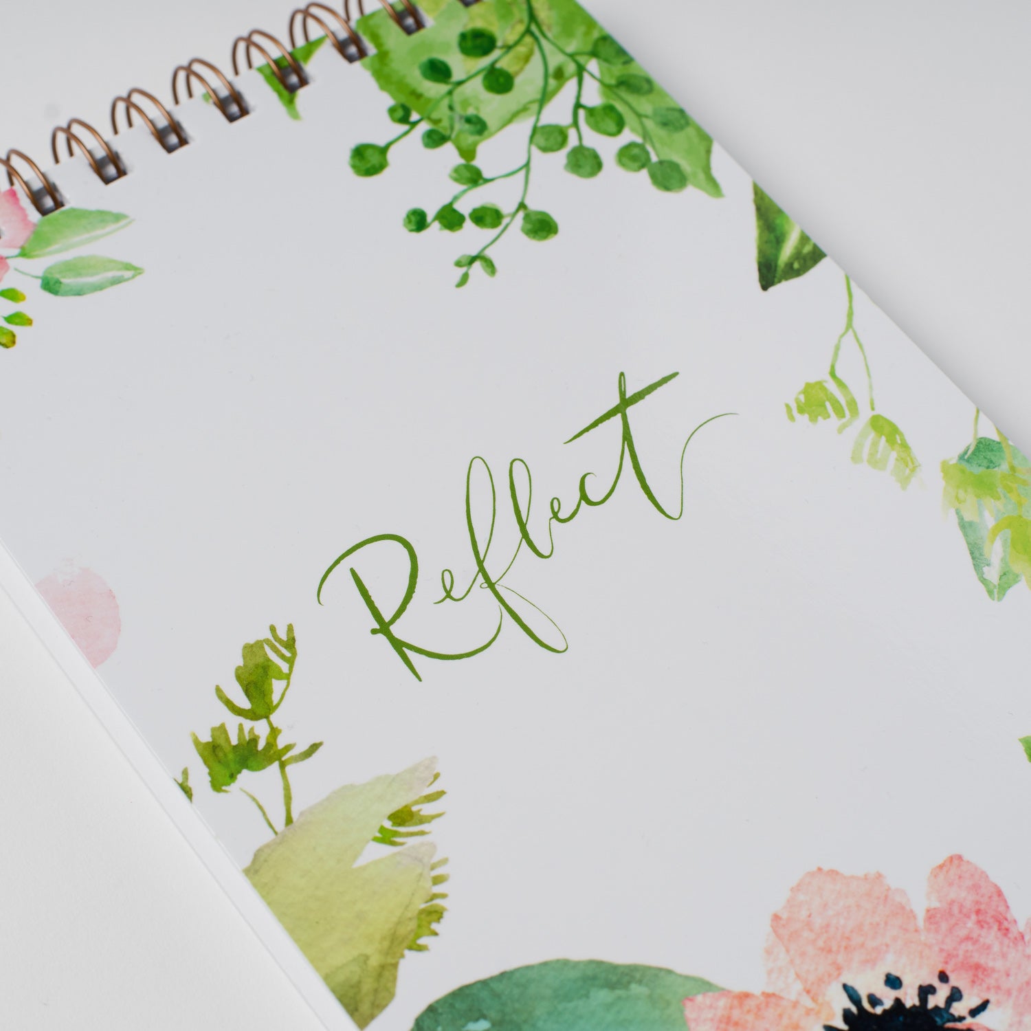Floral 'Reflect' Journal