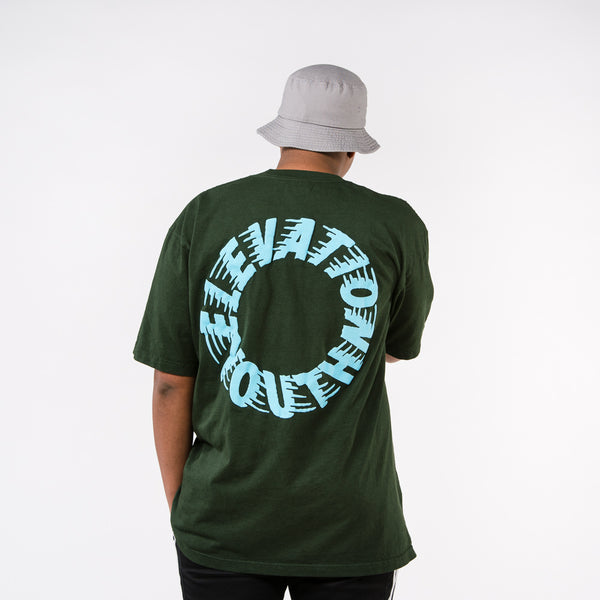 Elevation Youth Puff Print T-Shirt - Moss