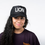 Lion Trucker Hat - Black