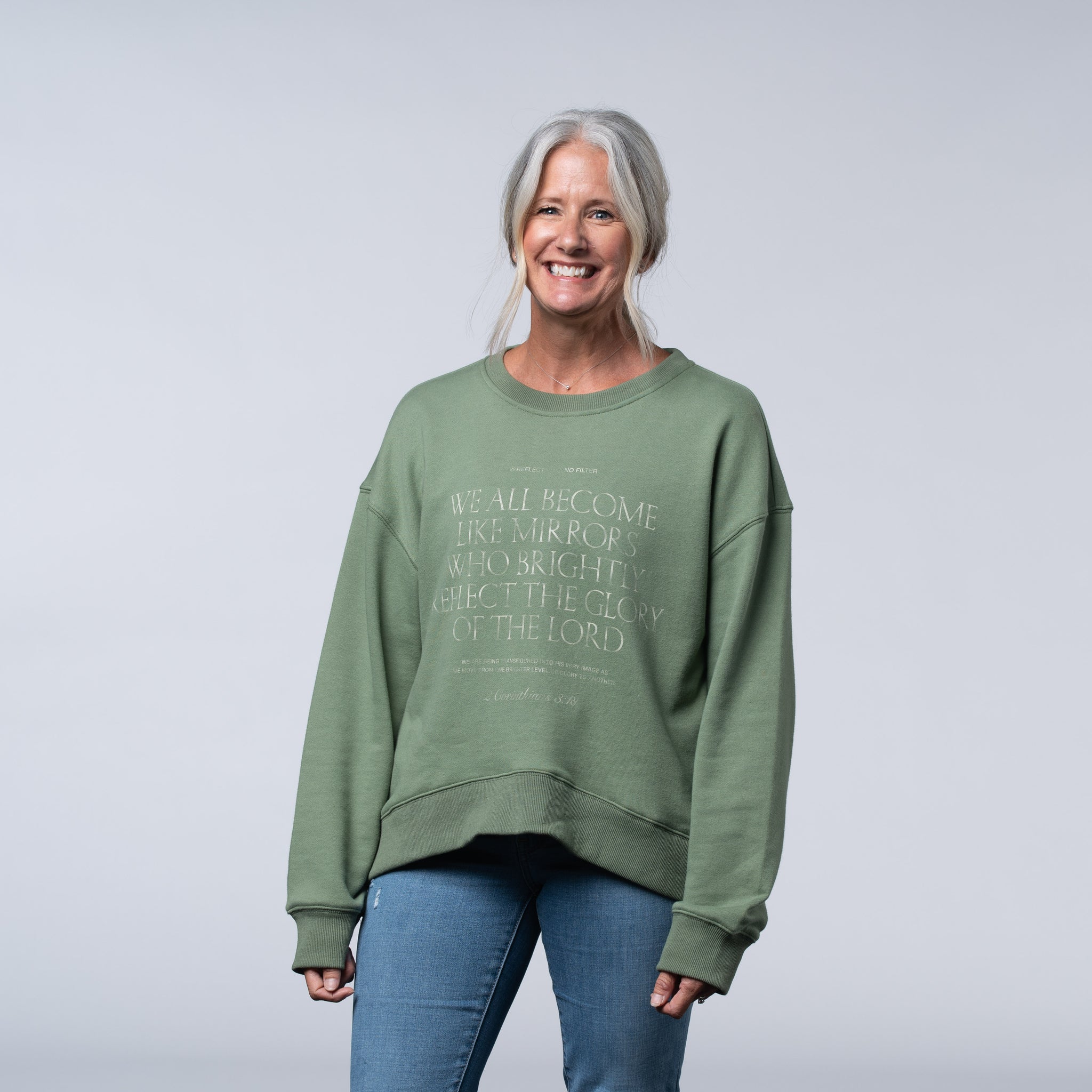 2 Corinthians Sweatshirt - Sage