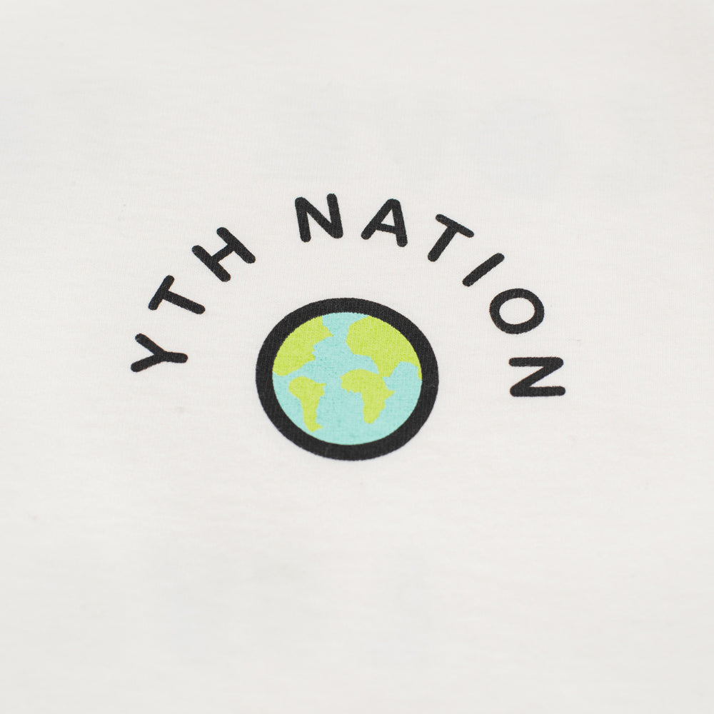 Close up of world photo and YTH Nation 