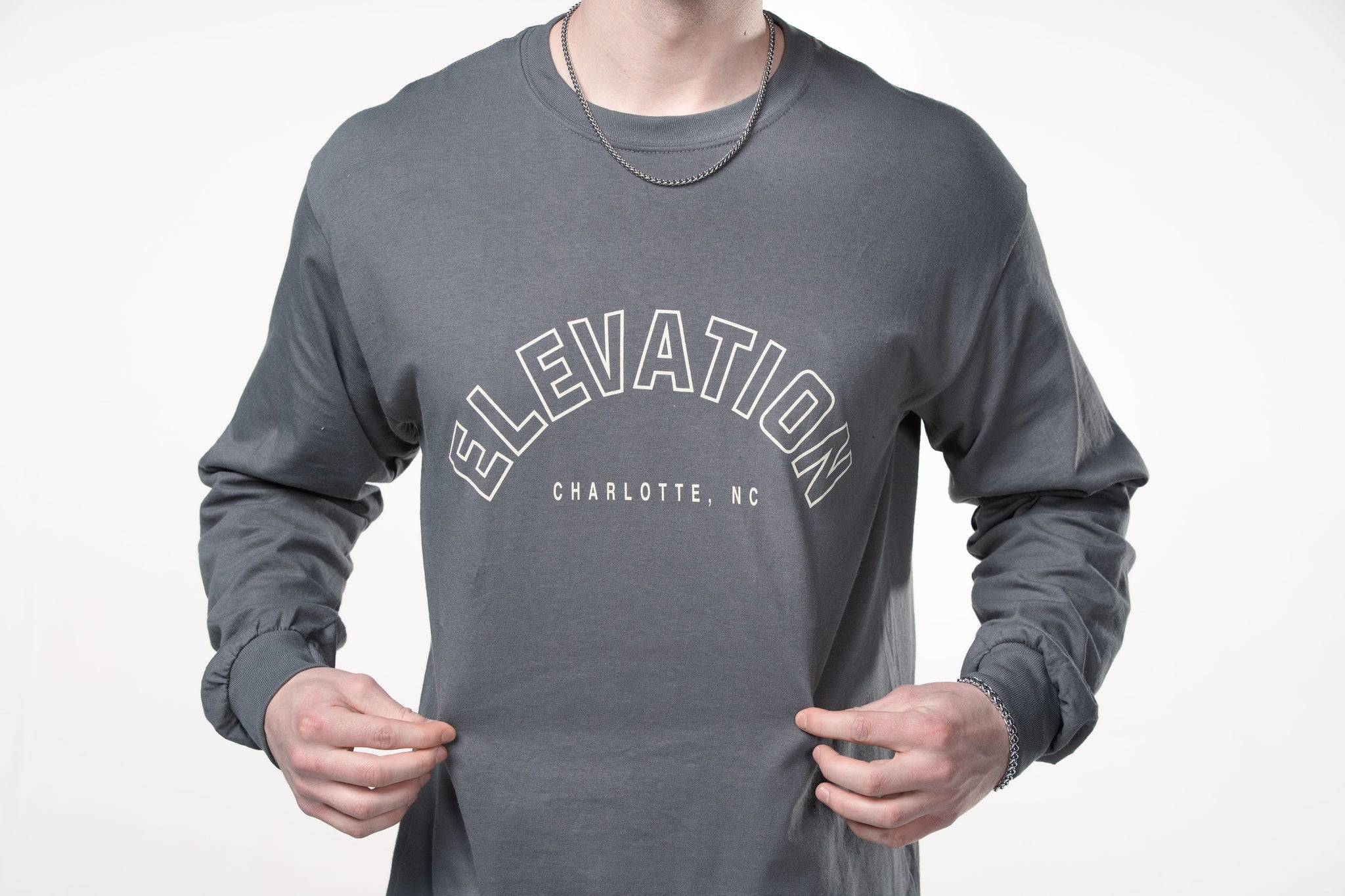Elevation Long Sleeve T-Shirt - Charcoal