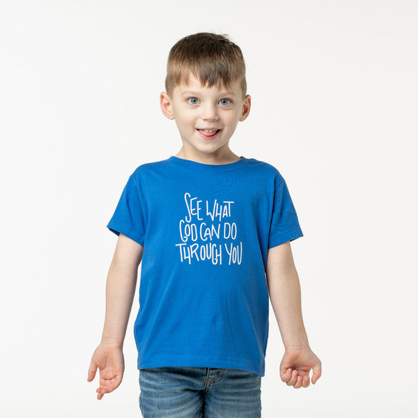 Kids 'See What God Can Do Through You' Blue T-Shirt
